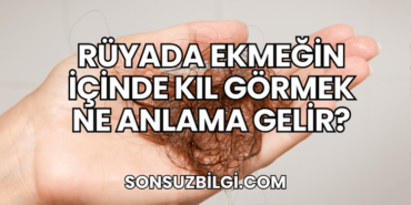 Rüyada Ekmeğin İçinde Kıl Görmek Ne Anlama Gelir?