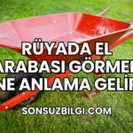 Rüyada El Arabası Görmek Ne Anlama Gelir