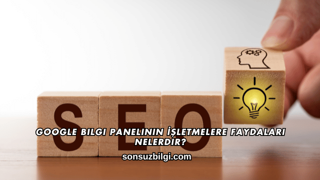Google Bilgi Panelinin İşletmelere Faydaları Nelerdir